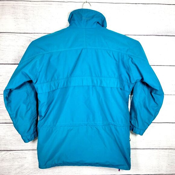 Columbia Sportswear Women's X-Large Turquoise Parka‎ Jacket With Stand-up Collar - Picture 5 of 10